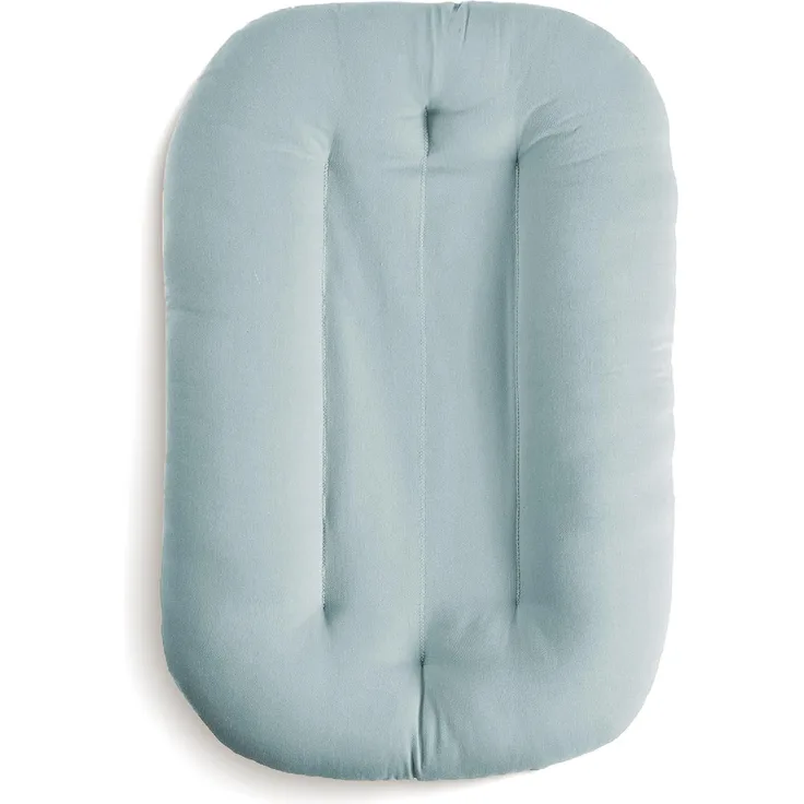 Snuggle Me® Babynest (0-9 Monate) - Premium Babynestchen Neugeborene, Bio-Baumwolle mit Faserfüllung, Ungepolsterte Mitte, die Umarmungen imitiert, 100% Maschinenwaschbar, Inkl. Reisetasche (Slate)