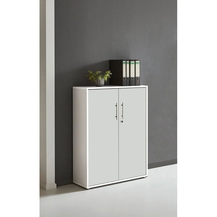 moebel-dich-auf Aktenschrank OFFICE EDITION (abschließbar, Metallgriffe, 3 Fächer) Made in Germany
