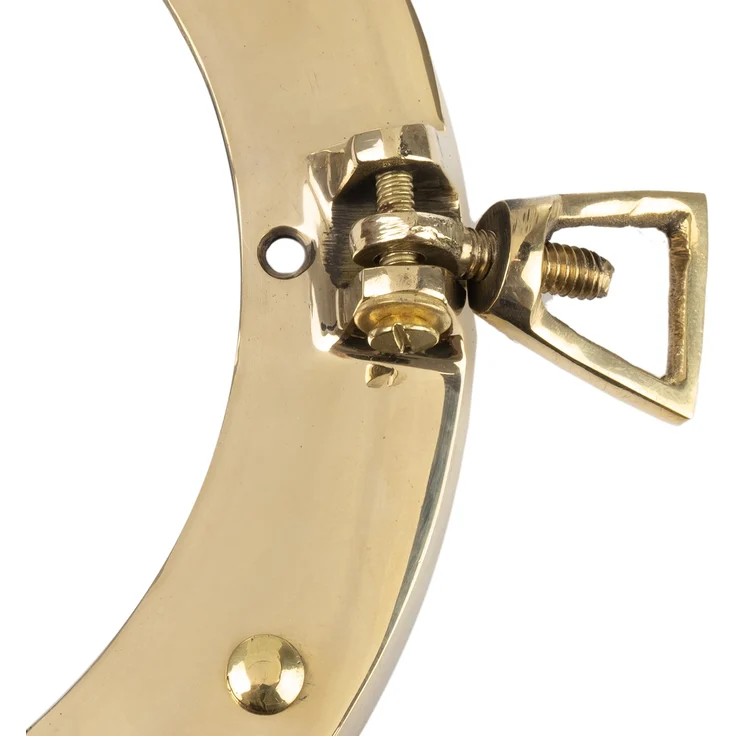 Bullauge Nautik Spiegel Maritim Schiff Nautika 20 cm Messing rund – Bild 8
