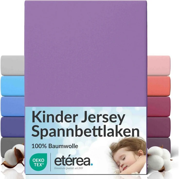 etérea Himmlische Qualität Spannbettlaken etérea Comfort Jersey Spannbettlaken, Jersey, Gummizug: rundum, (1 Stück) – Bild 1