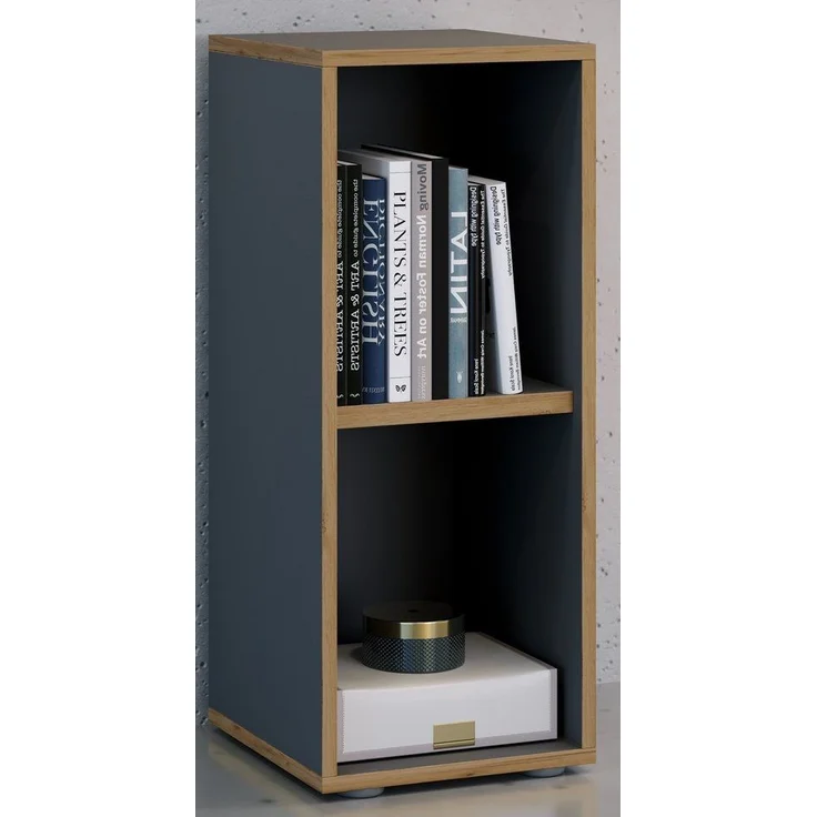 VCM Büroregal & Bücherregal Salia 920707 Anthrazit H. 74 x B. 30 x T. 33 cm – Bild 2