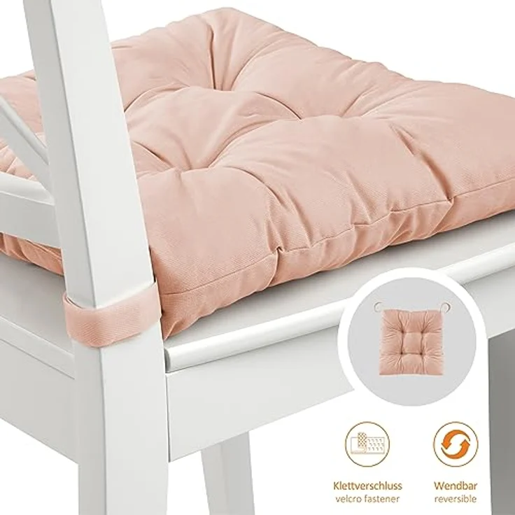 sleepling Stuhlkissen Eva, für Indoor und Outdoor, mit Klettverschluss, abriebfest und langlebig – Bild 4