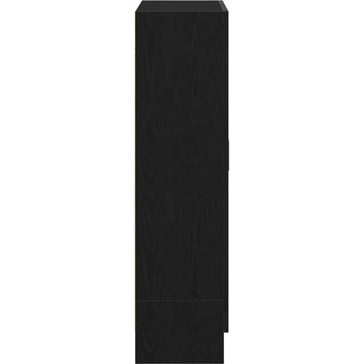 vidaXL Bücherschrank Schwarz Eichen-Optik 82,5x30,5x115 cm 862021 – Bild 6