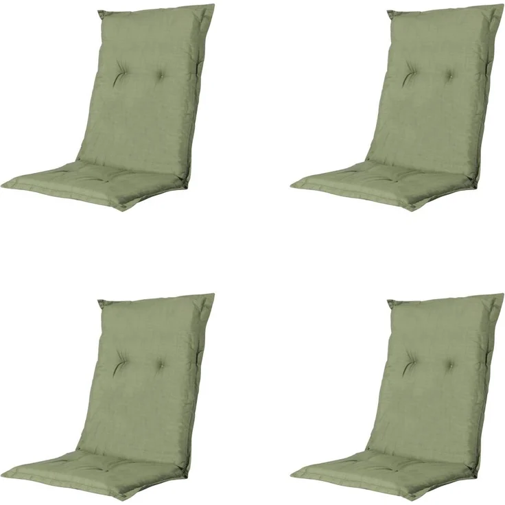 Allibert Kissen niedrig Basic 4er-Set grün ca. 105 x 50 cm, 50% Baumwolle / 50% Polyester – Bild 1