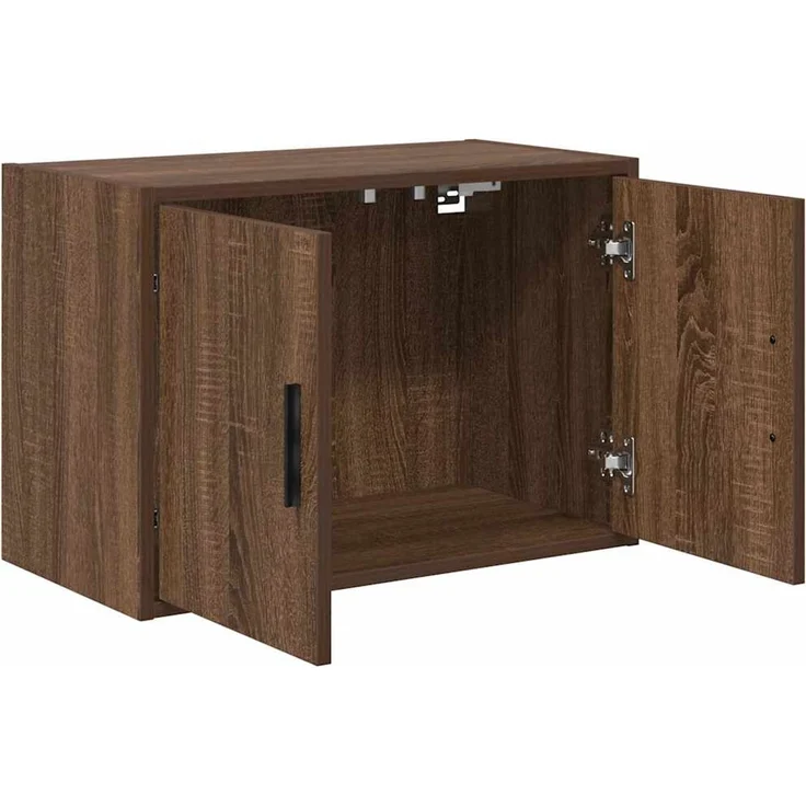 vidaXL Garagen-Wandschränke 2 Stk. Braun Eichen-Optik Holzwerkstoff 860656 – Bild 4