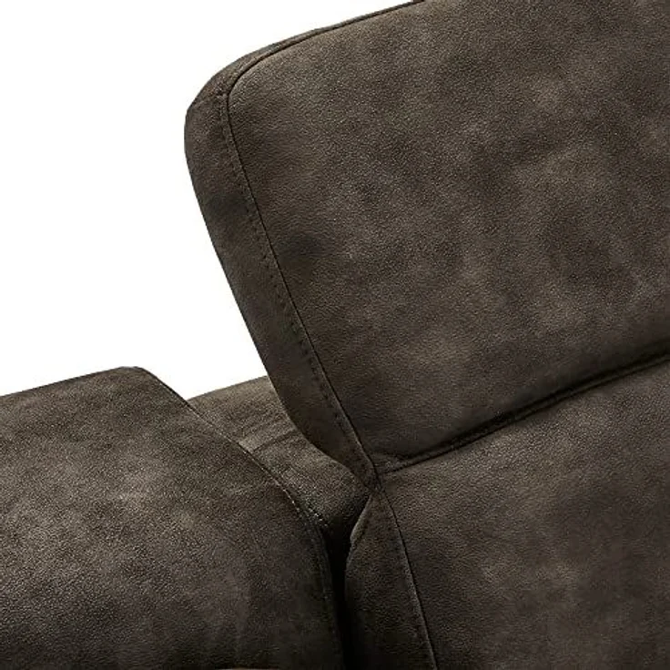 Ibbe Design Modul Sofa Braun Stoff 1 Sitzer mit Armlehne Rechts Elektrisch Verstellbar Relaxfunktion mit mit verstellbare Kopfstütze Alexa, 105 x 102 x 73 cm – Bild 7