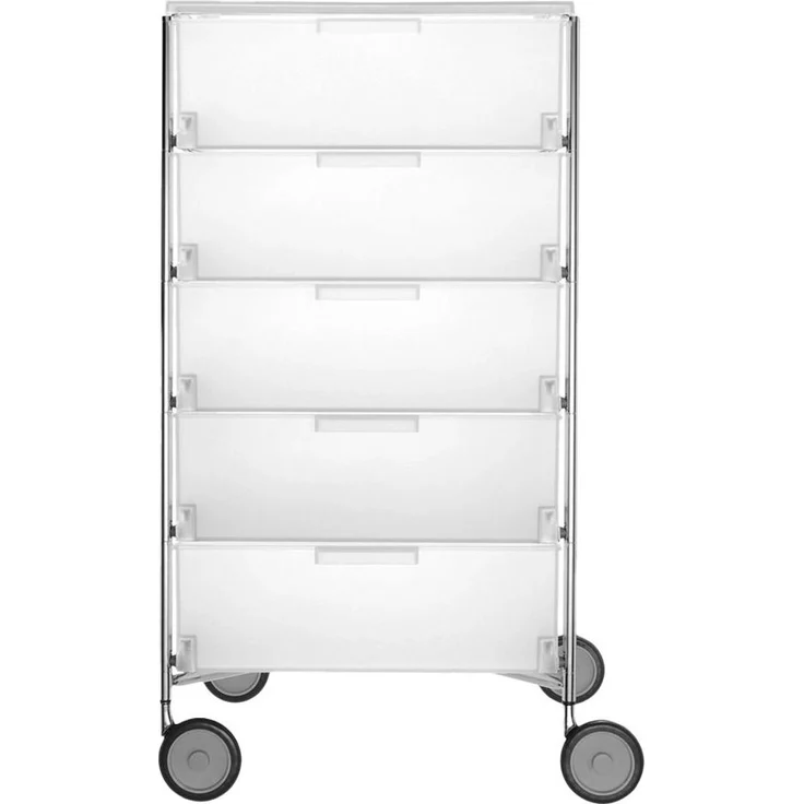 Kartell Mobil Aufbewahrungsschrank Stahl/Verchromt – Bild 1