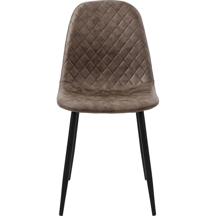ML-DESIGN Stuhl Esszimmerstuhl mit Rückenlehne, Polsterstuhl mit Metallbeinen (4 St), Wohnzimmerstuhl ergonomisch Braun mit Kunstlederbezug Küchenstuhl – Bild 4