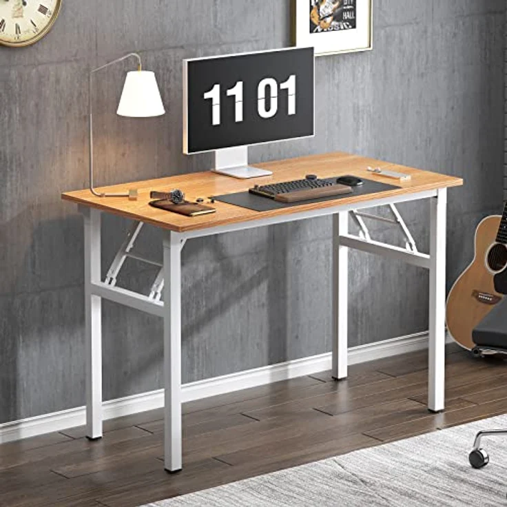 SogesHome Klapptisch Computertisch 100 x 60 x 75 cm PC Tisch Schreibtisch Bürotisch Büroarbeitsplatz für Home Office Verwendung Schreibtisch Esstisch Konferenztisch – Bild 9