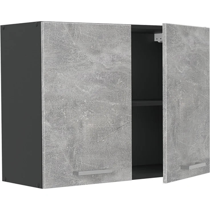 Küchenglasschrank R-Line Beton/Anthrazit 80 cm Vicco – Bild 3
