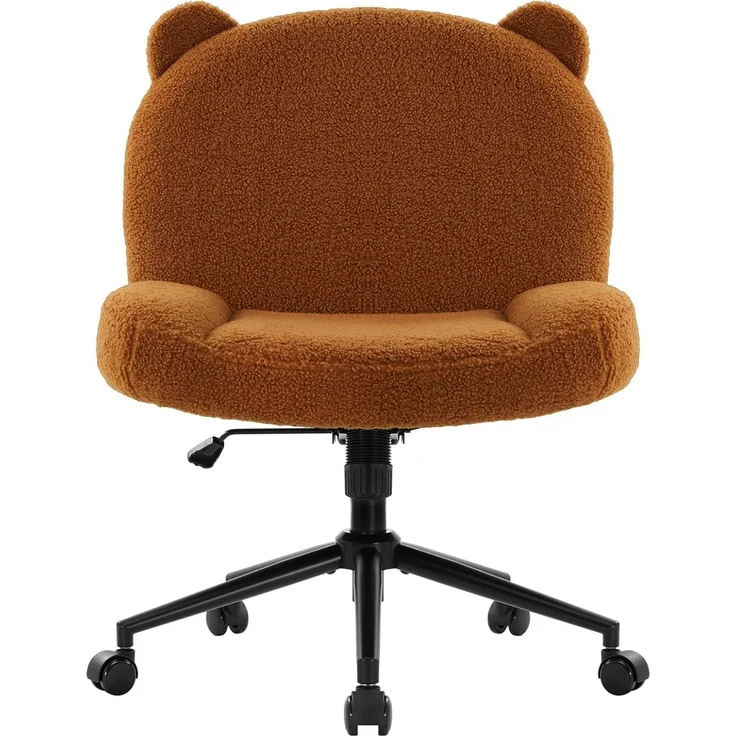 Intimate WM Heart Bürostuhl ohne Armlehne, Ergonomischer Drehstuhl mit Rollen, Höhenverstellbarer Schreibtischstuhl mit Mittlerer Rückenlehne – Bild 1