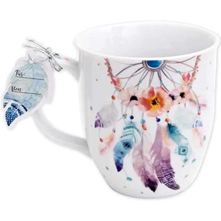 GRUSS & CO Tasse Motiv "Traumfänger" | Sprüchetasse, Porzellan, 40 cl | Geschenk Freundin, Kollegin, Erzieherin | 45692 – Bild 4