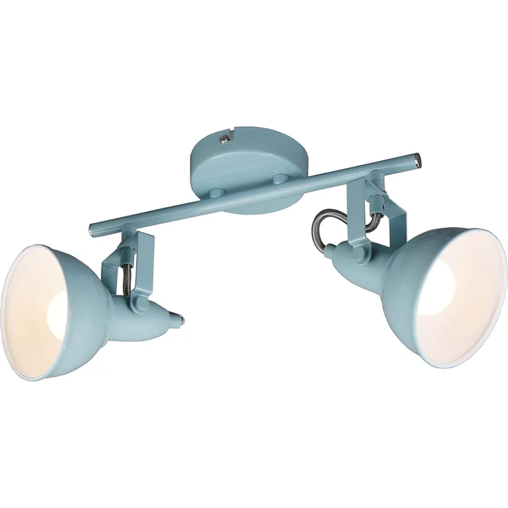 BRILONER - Deckenlampe Vintage schwenkbar, E14 Fassung, max. 40 Watt, Deckenleuchte, Lampe, Wohnzimmerlampe, Schlafzimmerlampe, Küchenlampe, Deckenstrahler, 30,4 x 10 x 18,1 cm, Mint-Weiß – Bild 1