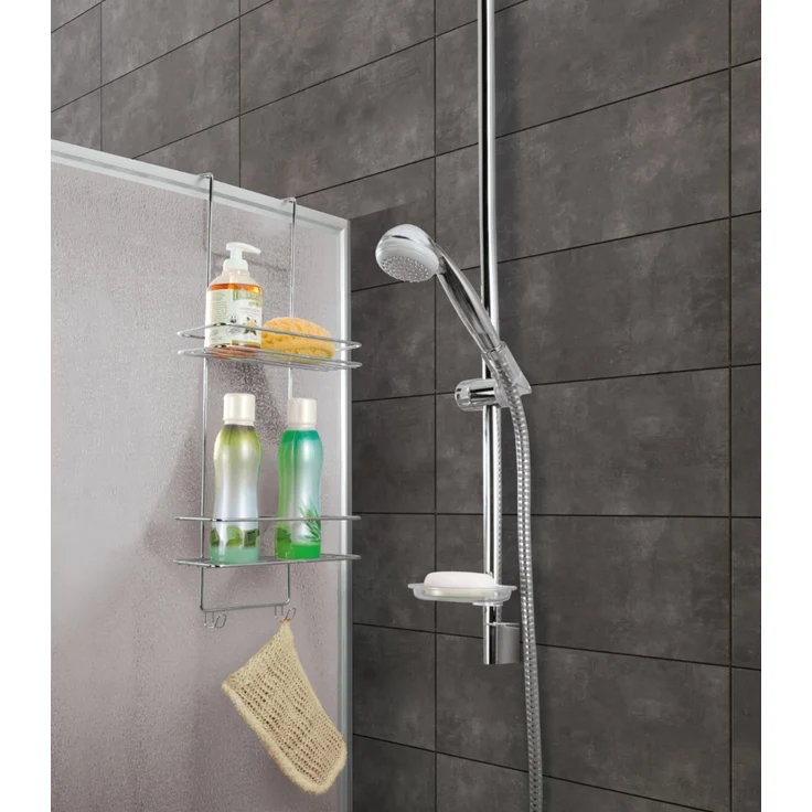 METALTEX 403302000 Reflex LUXY 2-etagiges Duschregal 25 x 20 x 60 cm Chrometherm – Bild 3