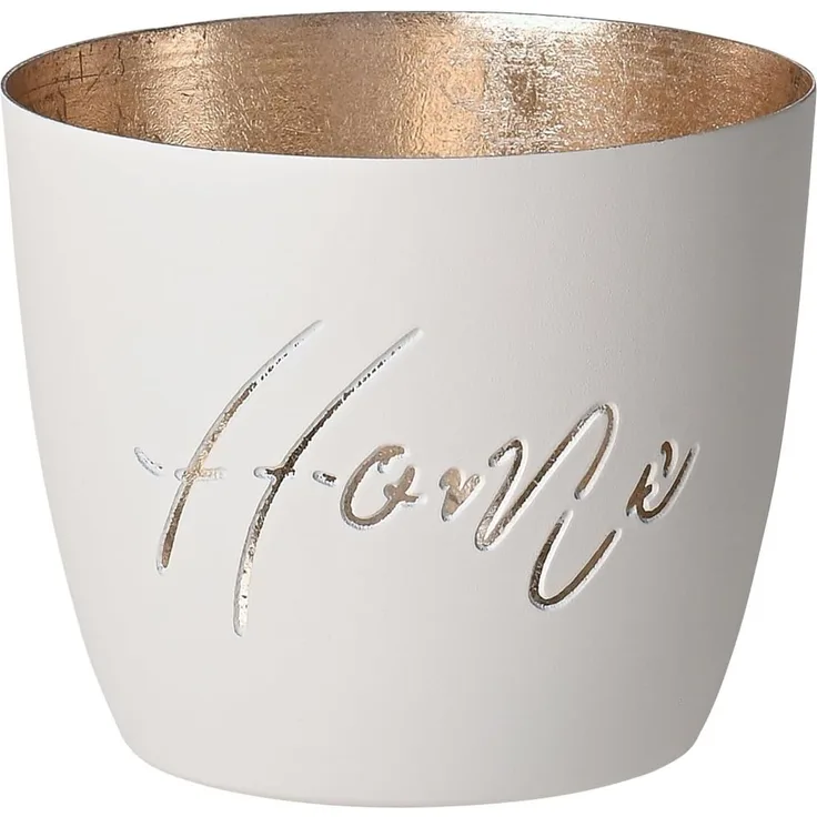 Gift Company Windlicht Madras M Home weiß/gold