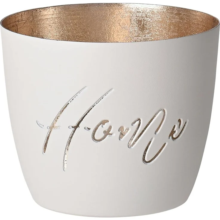 Gift Company Windlicht Madras M Home weiß/gold – Bild 1