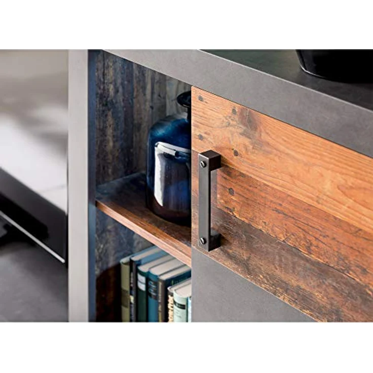 trendteam smart living IndyWohnen:Ko. GraphitGrauMatera-Old Wood NB,Fr. Old Wood NB,Abs. Graphit Grau Matera NB,Anbauwand – Bild 9