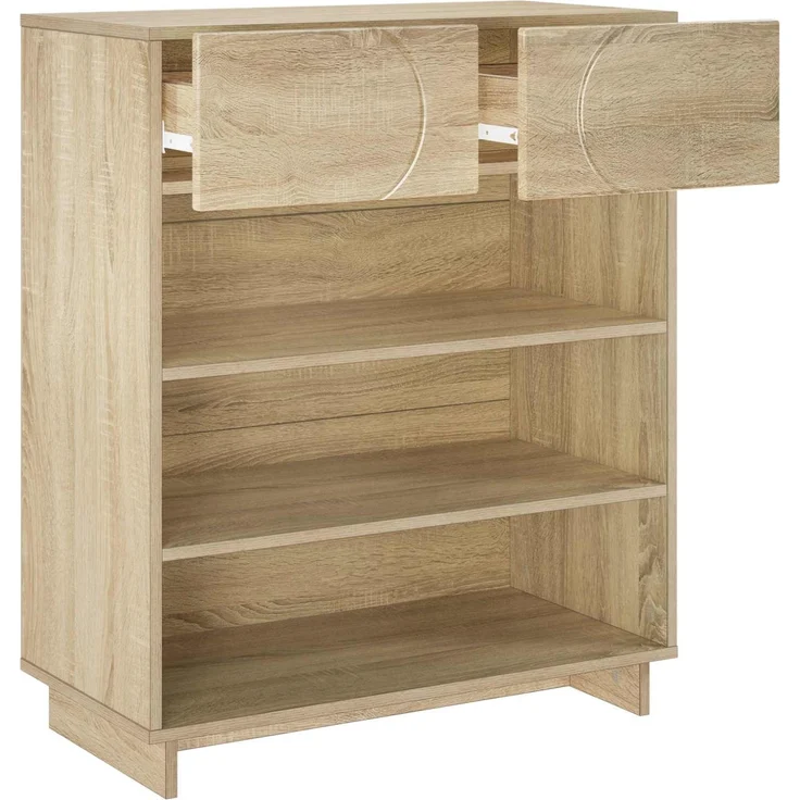vidaXL Schuhschrank 73 x 38 x 87,5 cm Holzwerkstoff Sonoma-Eiche 8011659 – Bild 3