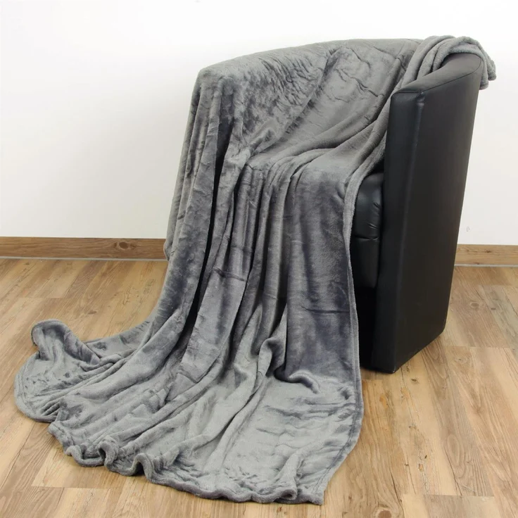 Kuscheldecke "Celina" Anthrazit 90x140 cm – Bild 1