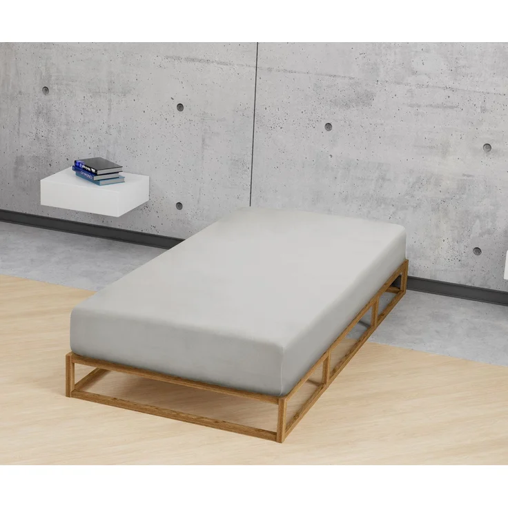 biberna Feinjersey-Spannbetttuch 0077144, sturmgrau, 1x 90x190 cm - 100x200 cm – Bild 3