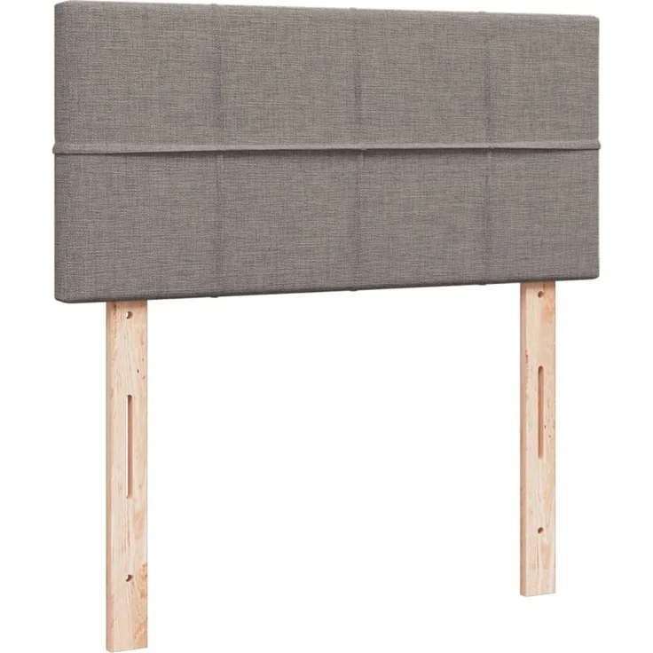 vidaXL Boxspringbett mit Matratze Taupe 90x200 cm Stoff 3288075 – Bild 7