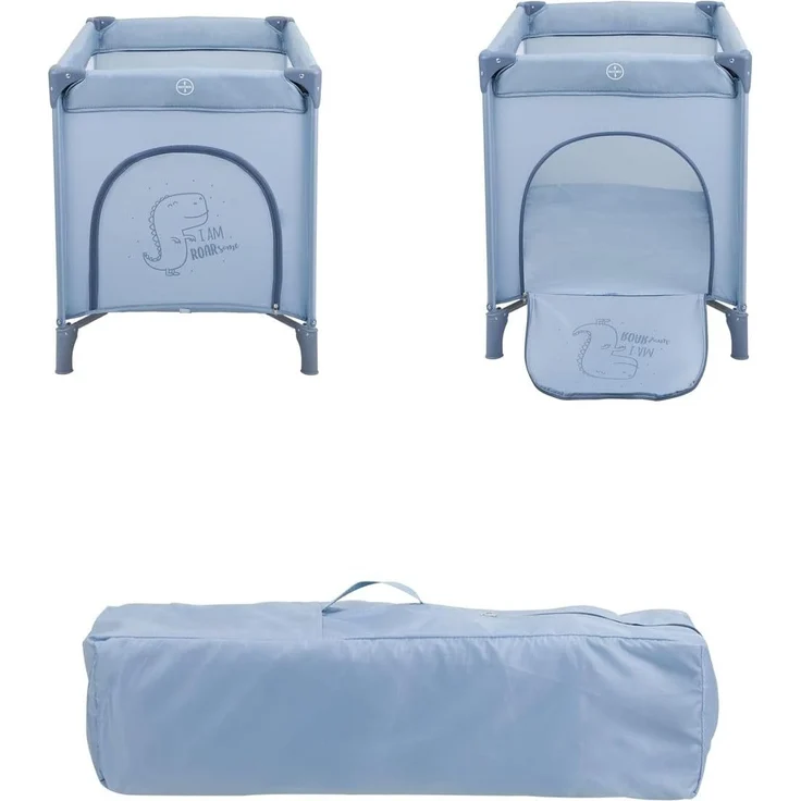 Kikkaboo Reisebett so gifted eine Ebene, weiche Matratzenauflage, Seiteneingang blau p – Bild 4