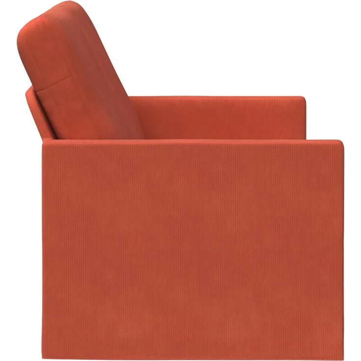 vidaXL 2-Sitzer Sofa Rot-Orange 150 x 81 x 82 cm Cordstoff 42041105 – Bild 3