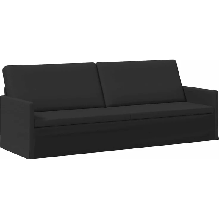 vidaXL Sofa-Set 2 pcs Schwarz Stoff 3433178 – Bild 3