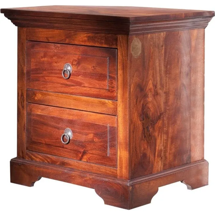 Nachttisch Akazie 52x40x54 nougat lackiert OXFORD #905