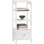 SoBuy FBT91-W Couchtisch, MDF, Lackiert, Weiß, 30 x 74 x 28 cm