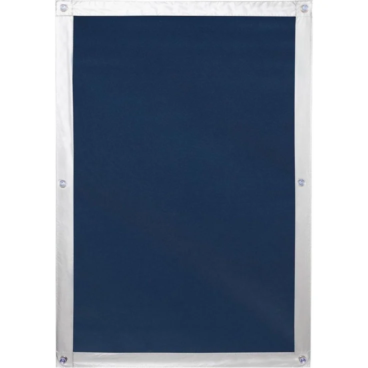 Dachfensterrollo Haftfix Hitzeschutz Abdunkelung, LICHTBLICK ORIGINAL, verdunkelnd, ohne Bohren, verspannt, Haftfix, mit Thermobeschichtung, mit Saugnapf, Blau, B36 x H76 cm – Bild 2