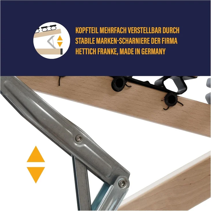Lattenrost BeCo Easy Star, Kopfteil verstellbar, 90x200 cm – Bild 5
