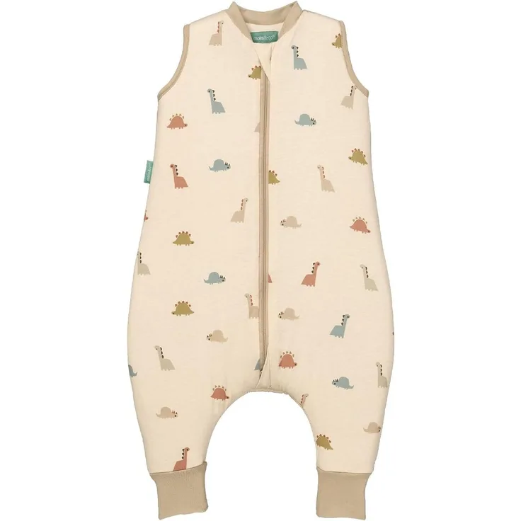 molis&co - Baby Schlafsack mit Füßen 2.5 TOG - Ganzjahres Schlafsack - Babyschlafsack mit Beinen - 100% Baumwolle (Oeko-TEX 100), Winterschlafsack Premium Qualität - Dinos (70 cm)