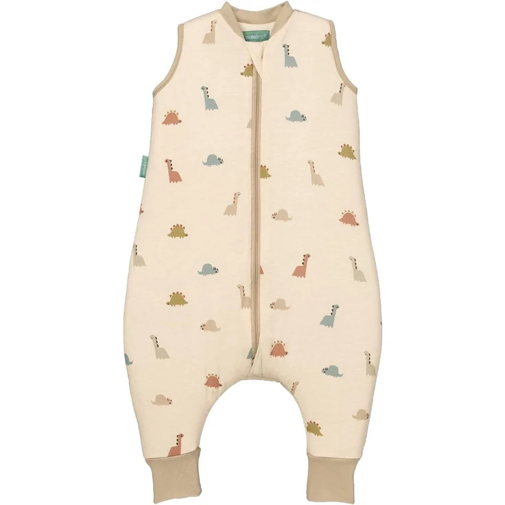 molis&co - Baby Schlafsack mit Füßen 2.5 TOG - Ganzjahres Schlafsack - Babyschlafsack mit Beinen - 100% Baumwolle (Oeko-TEX 100), Winterschlafsack Premium Qualität - Dinos (70 cm) – Bild 1