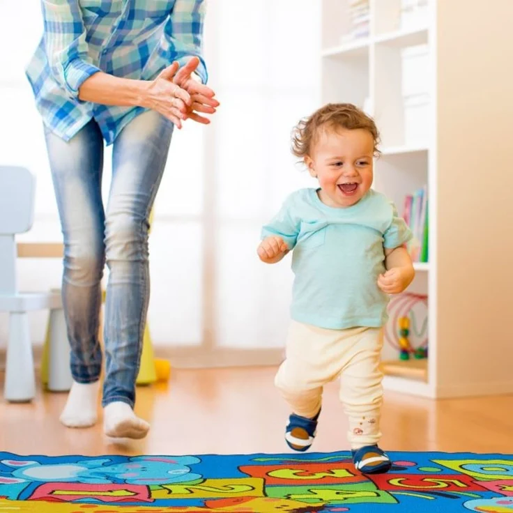 Kinderteppich Hüpfkästchen mit Tieren – Bild 3