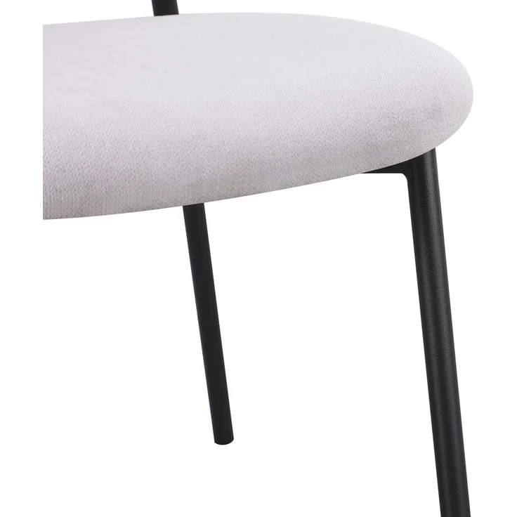 Selsey 'Broctalm' Polsterstuhl mit hydrophober Chenille, Hellgrau – Bild 6