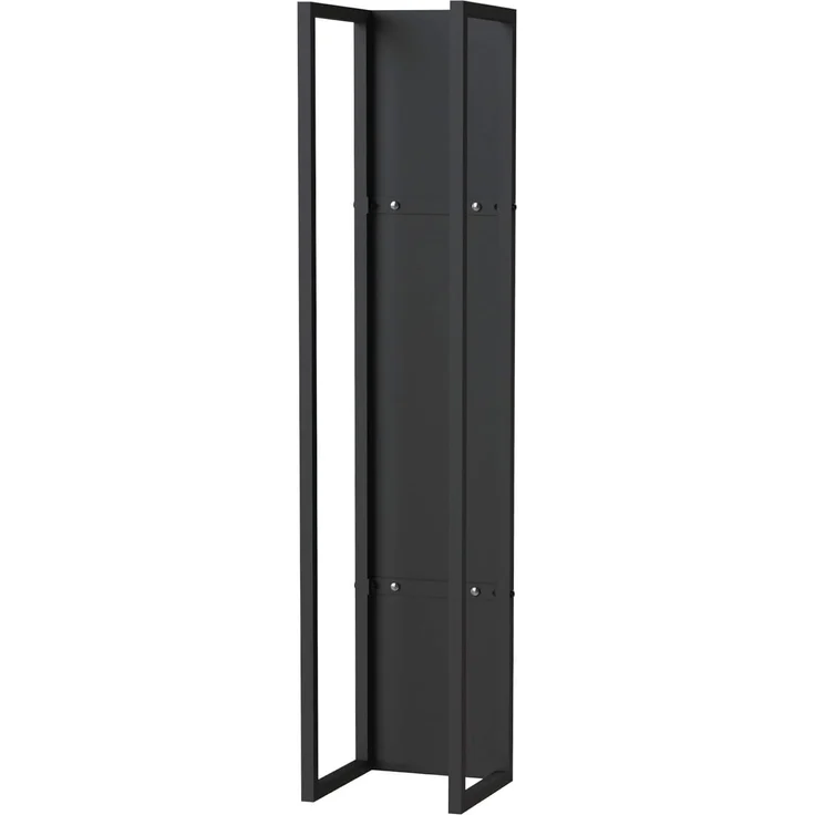 DanDiBo Kaminholzregal Innen Metall Schwarz Kaminholzständer 120 cm mit Rückwand an der Wand Hängend 96465 Holzkorb Kaminholzhalter Holzregal – Bild 7