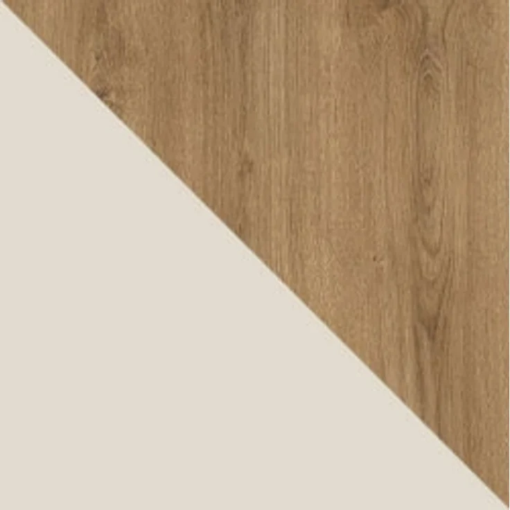 Kommode Mossa 2D1S MO07 mit Kamin (Farbe: Cashmere / Cashmere + Eiche Whisky) – Bild 5