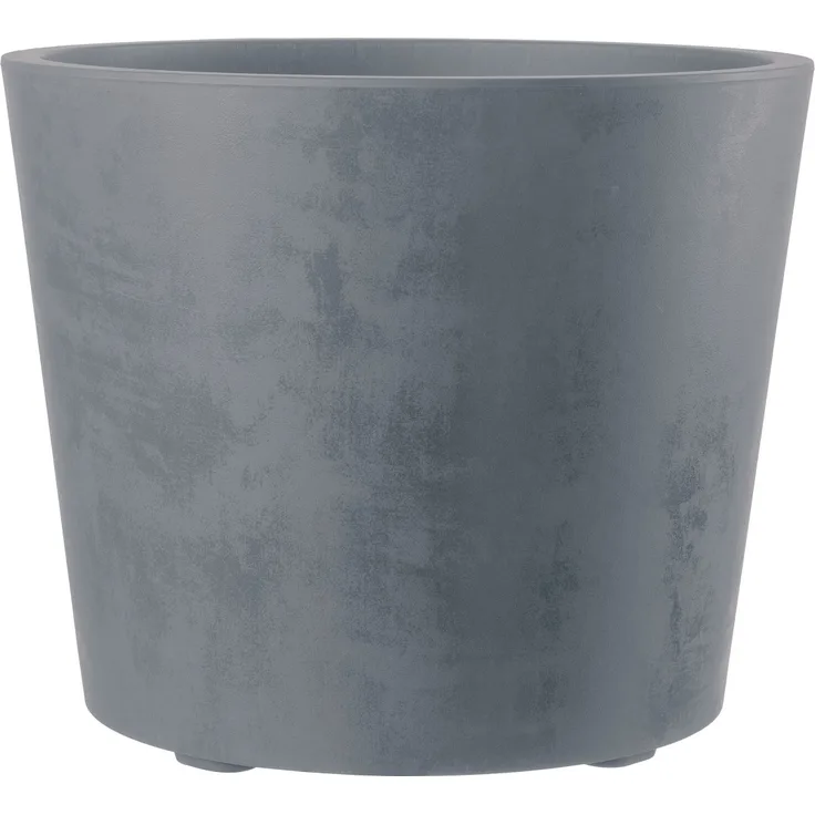 Deroma Pflanztopf Millennium Kunststoff 59 cm aschgrau mit Ablauflöchern