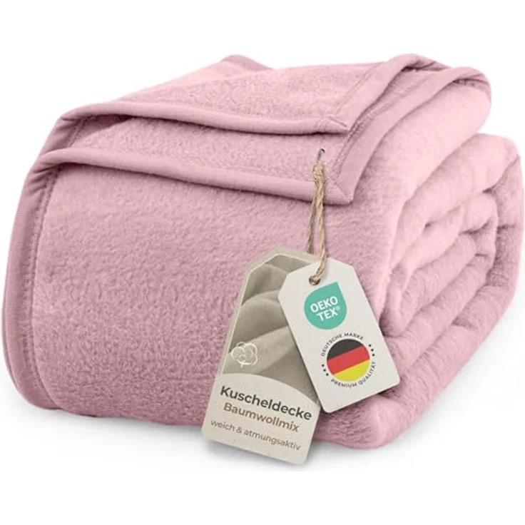 Wohndecke Wohndecke aus Baumwolle - Kuscheldecke, Baumwolldecke -, Laynenburg, Decke als Sofa-decke, Couchdecke, Wolldecke aus Baumwollmix – Bild 2