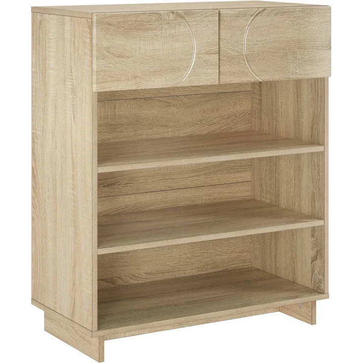 vidaXL Schuhschrank 73 x 38 x 87,5 cm Holzwerkstoff Sonoma-Eiche 8011659 – Bild 2