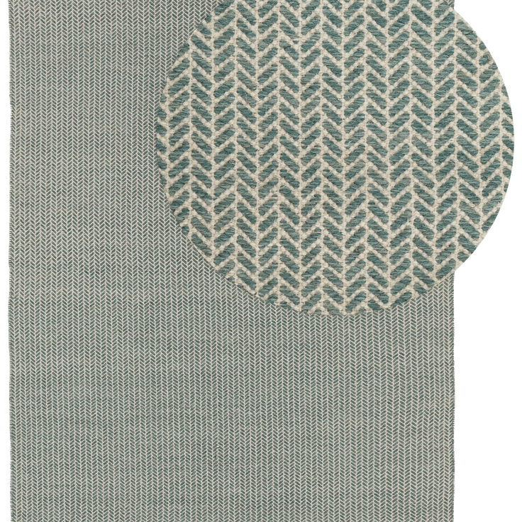 Wollteppich Kim 120x170 cm Mint