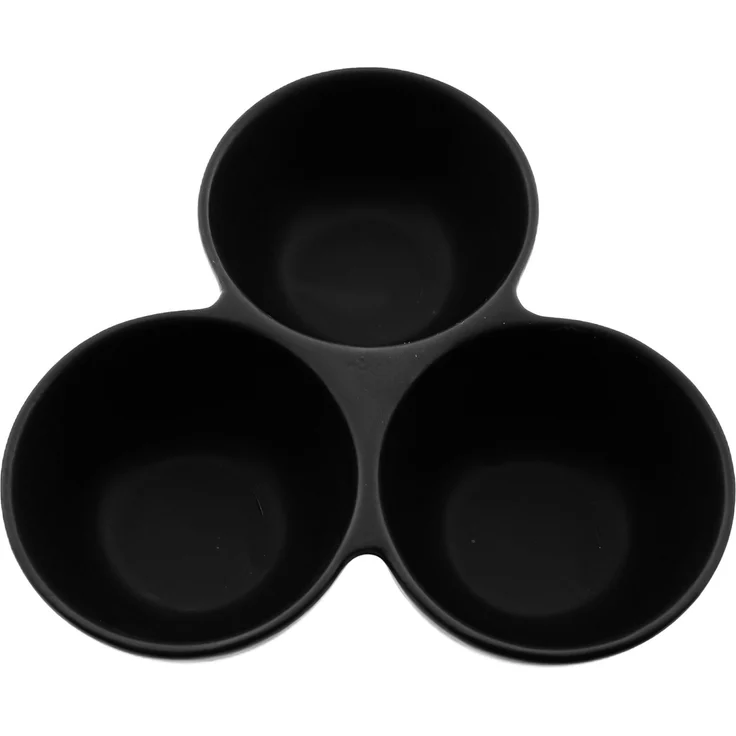 Snackschalen 3er Set aus hochwertigem Porzellan - elegant & funktional Schwarz – Bild 3