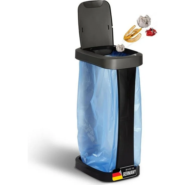 Novaliv Mülleimer 31049-1x, Novaliv Müllsackständer mit Deckel für 70L-120L Müllsäcke, extra Robus – Bild 4