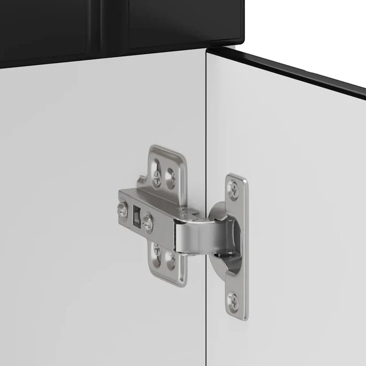 vidaXL Küchen-Unterschrank Lucca Schwarz Holzwerkstoff 853698 – Bild 11