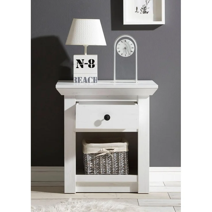 Home affaire Nachtkonsole California, mit offenem Fach und Schubladen, Breite 59 cm – Bild 2