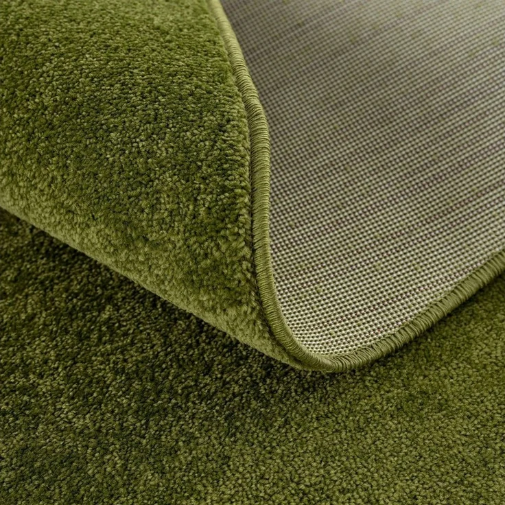 Sanat Teppich Uni, rund, Höhe: 13 mm, robuster Kurzflorteppich, große Farbauswahl, Wohnzimmer, alle Räume – Bild 2