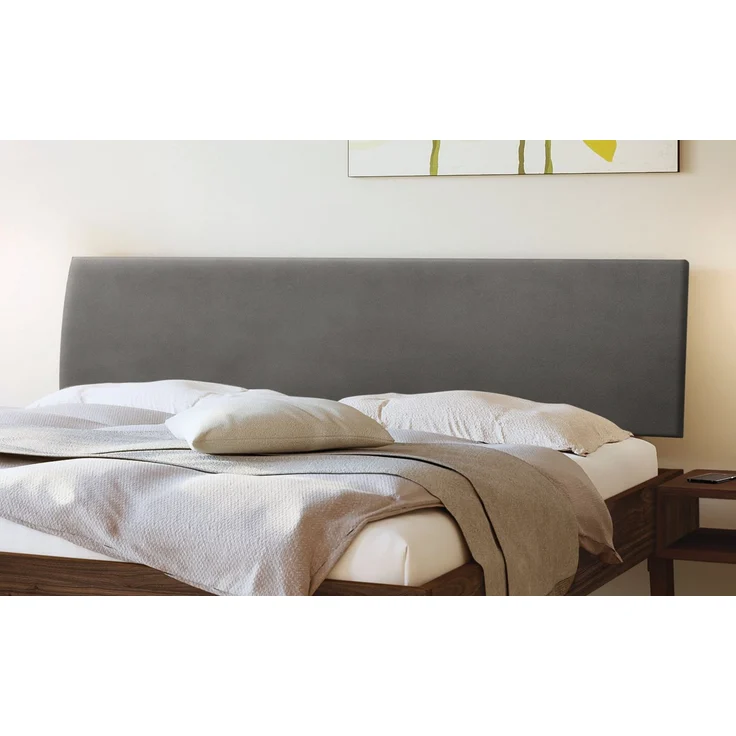 Hasena Massivholzbett Lorenzo Nussbaum, gepolstert 140x210 cm, Komforthöhe 25 cm – Trento – Bild 3