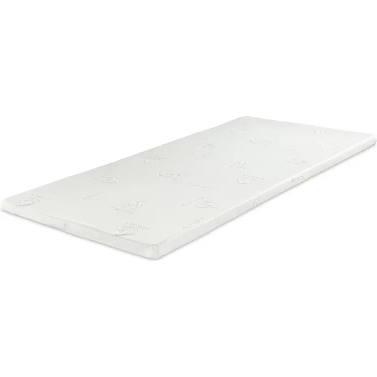 Bestschlaf Aloe-Vera-Matratzenbezüge für Matratzenauflagen / Topper Größe : 90 x 190 x 7 cm