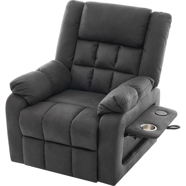 TV-Sessel mit Aufstehhilfe, Massage & Wärmefunktion, 87x96x103 cm, Grau – Bild 6